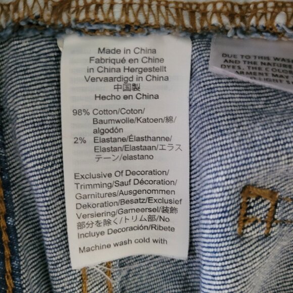 Madewell High-Rise Denim Shorts Erin Wash Cutoff Edition Size 26 Stretch F7019 - Picture 7 of 8